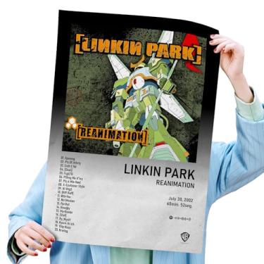 Imagem de Poster Autoadesivo 40x60cm Álbum Spotify Reanimation, Rock, Nu-metal, Alternative Rock, Electronic, Alternative Metal