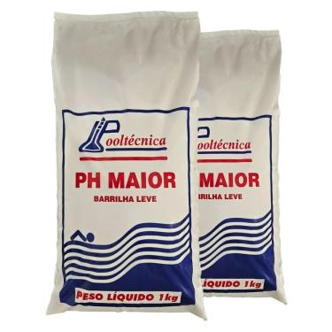 Imagem de 2 Kg Barrilha Leve Aumenta o Ph para Piscina - Elevador de Ph Carbonato de Sódio