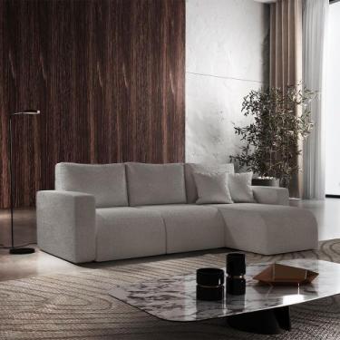 Imagem de Sofá Living de 70cm com Braço + 70cm sem Braço mais Chaise Lado Direit