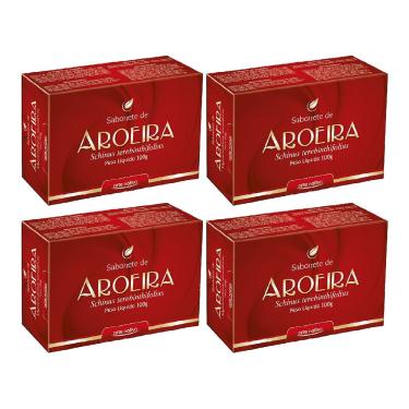Imagem de Kit 4x Sabonete Aroeira Sua Limpa Protege Para Limpeza Do Rosto Da Pele E Banho 100g Arte Nativa