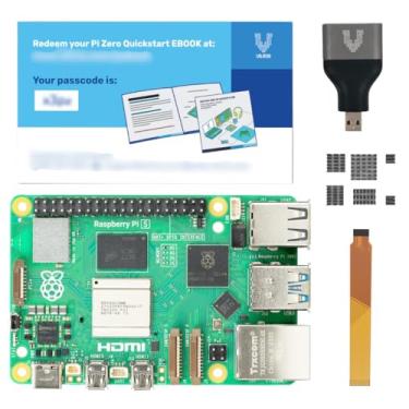 Imagem de Vilros Raspberry Pi 5-4Gb Ram Com Conjunto De Dissipador Calor, Adaptador Hdmi E Cabo Para Câmera