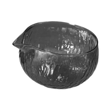 Imagem de YWJLQH Tigela de vidro Matcha Chawan com bico, utensílios fáceis de limpar para misturar chá, xícara de chá artesanal para uso doméstico, escritório,