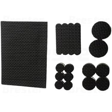Imagem de Kit 33 Unidades Protetor de Borracha Adesivo para Pé de Móveis Cadeiras Sofa Tamanhos Sortidos Resistente Multiuso Protege Contra Impáctos Evita Riscos Ideal para Móveis em Geral Fácil de Usar