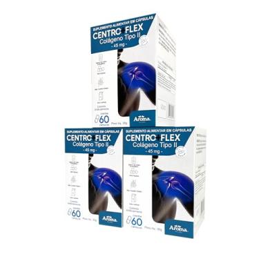 Imagem de Kit 3x Centro+flex Colágeno Tipo 2 Combo Triplo 180 Cápsulas Joelhos Articulações Mobilidade