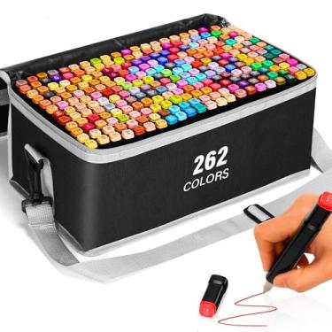 Imagem de Canetas para Pintar Bobbie Goods, Touch 262 Cores, para Livro de Colorir, Marca Texto - Canetinhas Ponta Dupla, Secagem Rápida, Base de Álcool, Não Tóxicas - Ideal para Presente Criativo Antiestresse