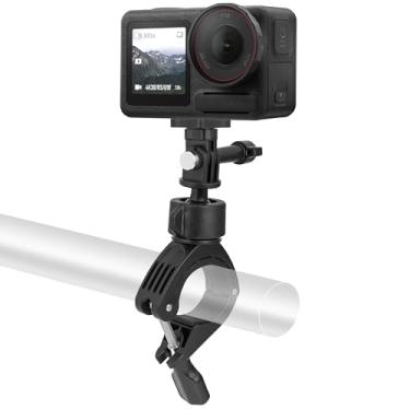 Imagem de Geekria Braçadeira de montagem de câmera de ação, guidão de motocicleta de bicicleta, rotação de 360°, compatível com GoPro Hero 13, DJI Osmo, Insta360, adequado para ciclismo, motocross, mountain