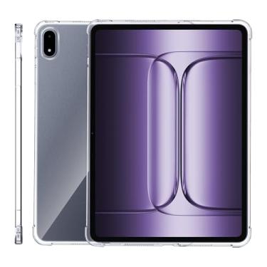 Imagem de Fhyeugfy Capa para OnePlus Pad 3,13.2 cm, capa protetora traseira transparente de TPU fina, antiarranhões, à prova de choque - transparente