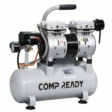 Imagem de COMP2EADY Compressor De Ar Portátil 2 Galões, 0,75 Hp, 1,7 Cfm A 90 Psi, 60 Db, Ultra Silencioso, Sem Óleo, Ideal Para Encher Pneus, Ferramenta Pneumática, Pintura Em Spray