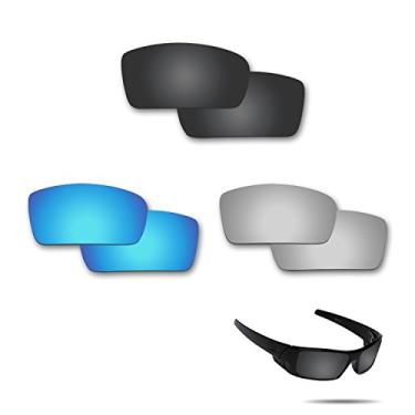 Imagem de Fiskr Lentes de reposição anti-água salgada compatíveis com óculos de sol Oakley Gascan