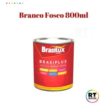 Imagem de Tinta de Parede Cinza Chumbo 800ml Brasiplus Acrílica Fosca - BRASILUX
