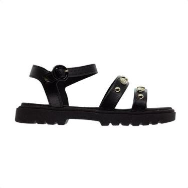 Imagem de Sandália Infantil Papete Molekinha Preta, Preto, 32