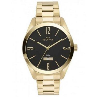 Imagem de Relógio Technos Masculino Classic Steel Aço Dourado