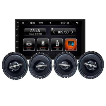 Imagem de Kit Central Multimídia 7" Polegadas 2Din + 4 Alto Falantes 6.5" 50W Roadstar - RS765BR MI