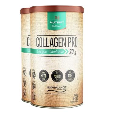 Imagem de Kit 2 Collagen Pro Colágeno Hidrolisado Neutro Nutrify 450G
