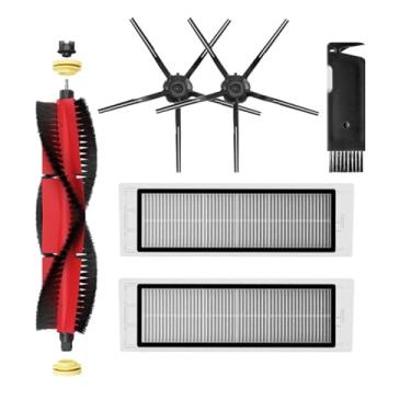 Imagem de HEPA Filter Main Brush Mop Cloth Side Brush Water Tank Dust Box Compatible With XiaoMi Roborock S5 Max S6 MaxV S6 Pure Vacuum Spare Parts(Dark Grey)