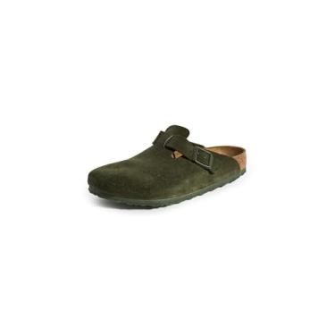 Imagem de Birkenstock Tamancos masculinos Boston Tomilho, Verde, 43 M EUA