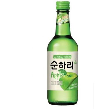 Imagem de Soju Bebida Coreana Maça Apple 360ml - Lotte Chum Churum