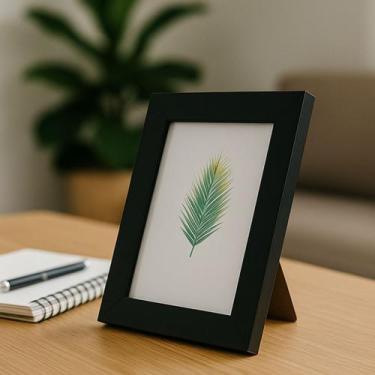 Imagem de Porta-retrato 10x15cm Moldura De Madeira Com Vidro - TW Quadros Maríli