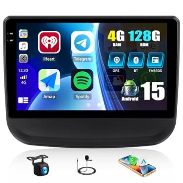 Imagem de [4+128G] Rádio estéreo para carro Android 15 para Chevy Chevrolet Equinox 2017-2020 com carro sem fio e Android Auto, rádio de carro de 10,1 polegadas com link espelhado Bluetooth FM/RDS WiFi GPS EQ
