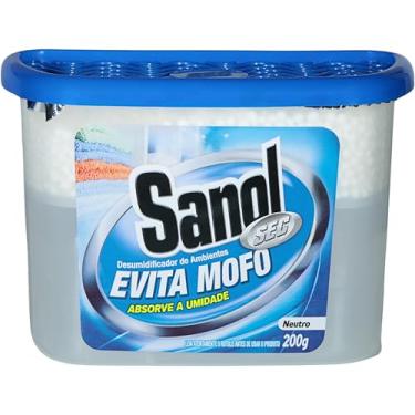 Imagem de Evita Mofo Absorventes de Umidade (desumidificador), Neutro, Sanol, 200 g, Azul