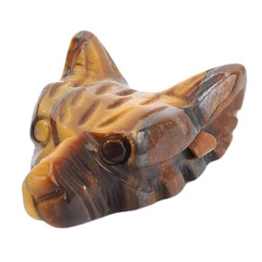 Imagem de Zerodis Colar Com Pingente de Cabeça de Lobo de Cristal, Joias Com Design Animal, Acessório de Roupa Formal Casual Com Pedras Preciosas (#12)