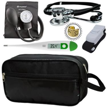 Imagem de Kit Enfermagem Academico Com Aparelho de Pressao Estetoscopio Rappapor