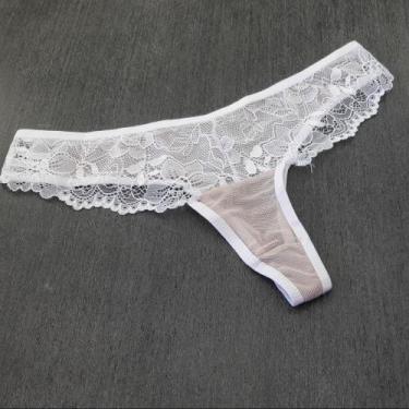 Imagem de Calcinha Letícia Cor:BrancoTamanho:GG - Kit Mania Lingerie, Branco, GG