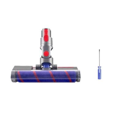 Imagem de Hujscufdjy Cabeça de escova de rolo macia, compatível com Dyson V10 Digital Slim/SV18/V12 Slim, Aspiradores de pó sem fio, peças de piso de madeira