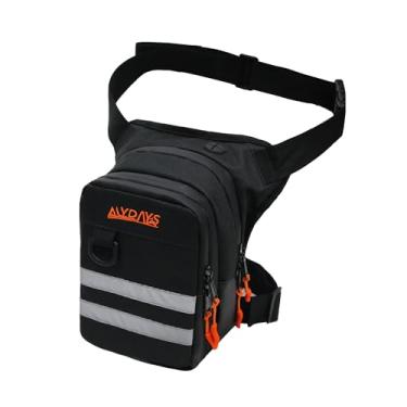 Imagem de MDSTOP Bolsa de coxa de motocicleta com alça de perna removível, bolsa de armazenamento expansível, bolsa de perna para homens e mulheres, pochete de perna para corrida, ciclismo, equitação, caminhada