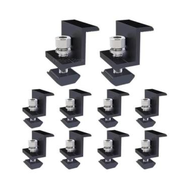 Imagem de Suporte Ajustável Para Montagem De Painéis Solares, Clipe Para Painéis