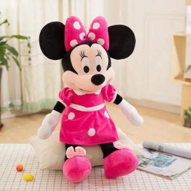 Imagem de Brinquedos De Pelúcia Mickey Mouse E Minnie Para Casais, 30-70cm, Bone