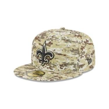 Imagem de BONE NEW ERA 59FIFTY NEW ORLEANS SAINTS NFL SALUTE SERVICE 2025 MILITAR-Masculino