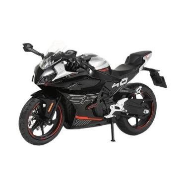 Imagem de Modelo De Carro Em Escala 1:12 QJMOTOR QJ600RS E Moto CFMOTO 450SR Em 