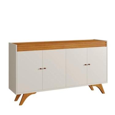 Imagem de Buffet Sevilha 4 Portas Mavaular Naturalle-off White - MAVAULAR MÓVEIS