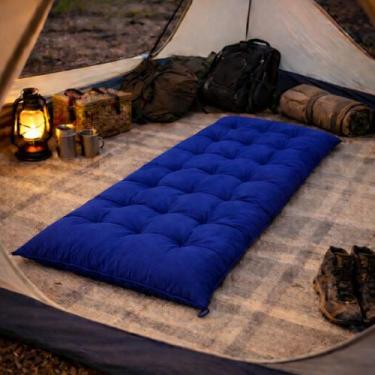 Imagem de Colchonete Futon 1,70x60 Espreguiçadeira Almofada Grande Confortável M
