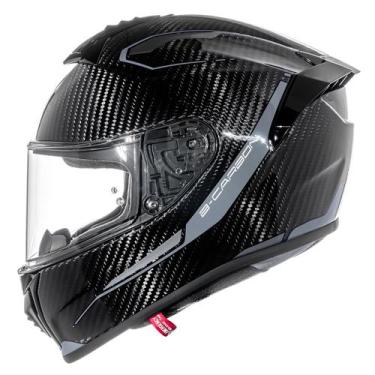 Imagem de Capacete Masculino Bieffe B-Carbon Fibra de Carbono Feminino, Preto Gr