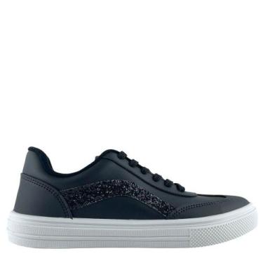 Imagem de Tênis Moleca Feminino Casual Mais Estilo Para O Dia A Dia, Preto, Pret