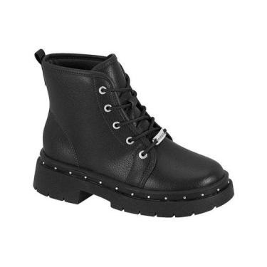 Imagem de Bota Coturno Molekinha 2182312 Infantil Feminino, Preto, 28