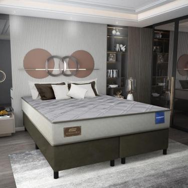 Imagem de Cama Box Conjugado King com Colchão (193x61x203) Magma Firm Gazin CR35363