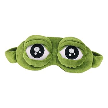 Imagem de Máscaras de Dormir com Venda de Sapo Capas de Olhos Femininas Capa de Algodão para