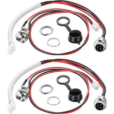 Imagem de HESTYA 2 pacotes de substituição de porta de carregamento (3 pinos) porta de carregamento inteligente autobalanceada compatível com Hoverboard Scooter Swegway Swagtron Swagboard CHO