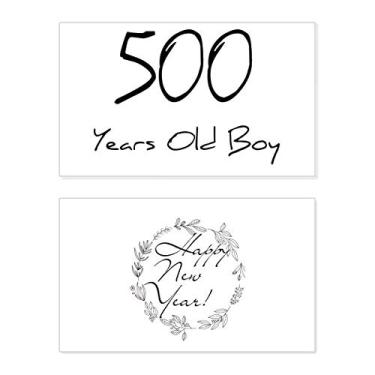 Imagem de 500 anos menino idade ano novo festival cartão de felicitações mensagem presente