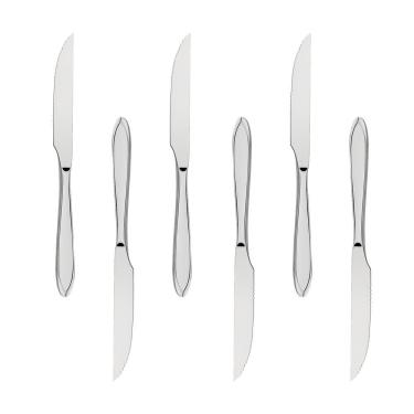 Imagem de Conjunto Facas para Churrasco Almoço Laguna 6 Und Inox Tramontina