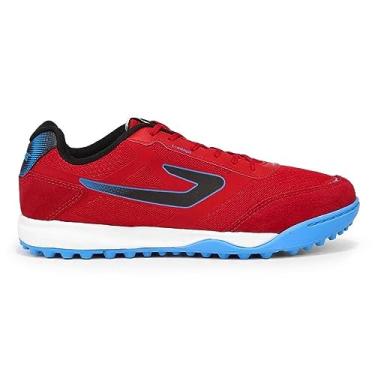 Imagem de Chuteira Society Topper Letra Iii Vermelho/preto/azul Tp03910003 42