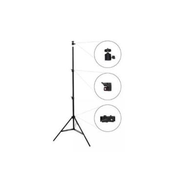 Imagem de Tripé De Iluminação 2,10 Estudio Softbox + Ball Head1/4 - Projehouse