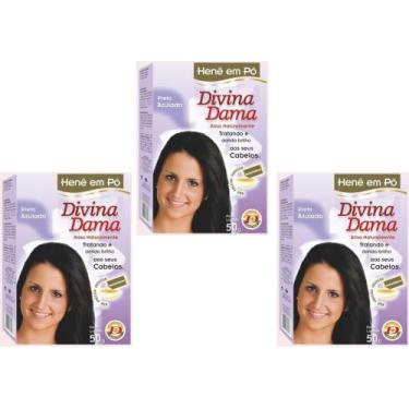 Imagem de Hene em Po Divina Dama 03x50gr Jaborandi ( Cores Incolor, Chocolate, P