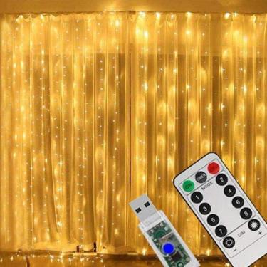 Imagem de Cortina LED 3x3m - 300 LEDs - 1 Unidade - Art Lille - Rizzo - Artlille