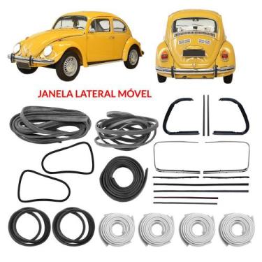 Imagem de Kit Borracha Porta Capo Canaleta Parabrisa Galão Fusca 78a96 - Superce