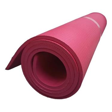 Imagem de Tatame Manta Colchonete Forração Eva 10mm 200x100cm Vermelho Ioga Pilates Ginástica Academia Yoga