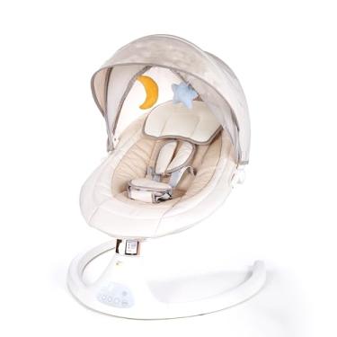 Imagem de Cadeira de Descanso e Balanço para Bebê Bliss Baby Style com Música, Mosquiteiro e Controle Remoto